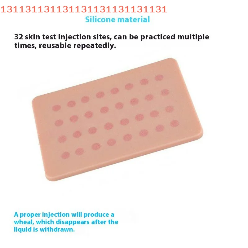 لوحة تدريب حقن داخل الأدمة وحدة اختبار الجلد لوحة الممارسة تحت الجلد نموذج محاكاة طبي ممرضة الممارسة #4