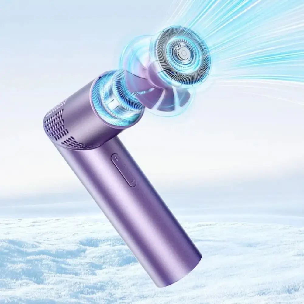 

Digital Display Mini Fan USB Charging 3000mAh Battery Portable Fan 199 Wind Speed 3-in-1 Function Lipstick Style Fan Outdoor Use