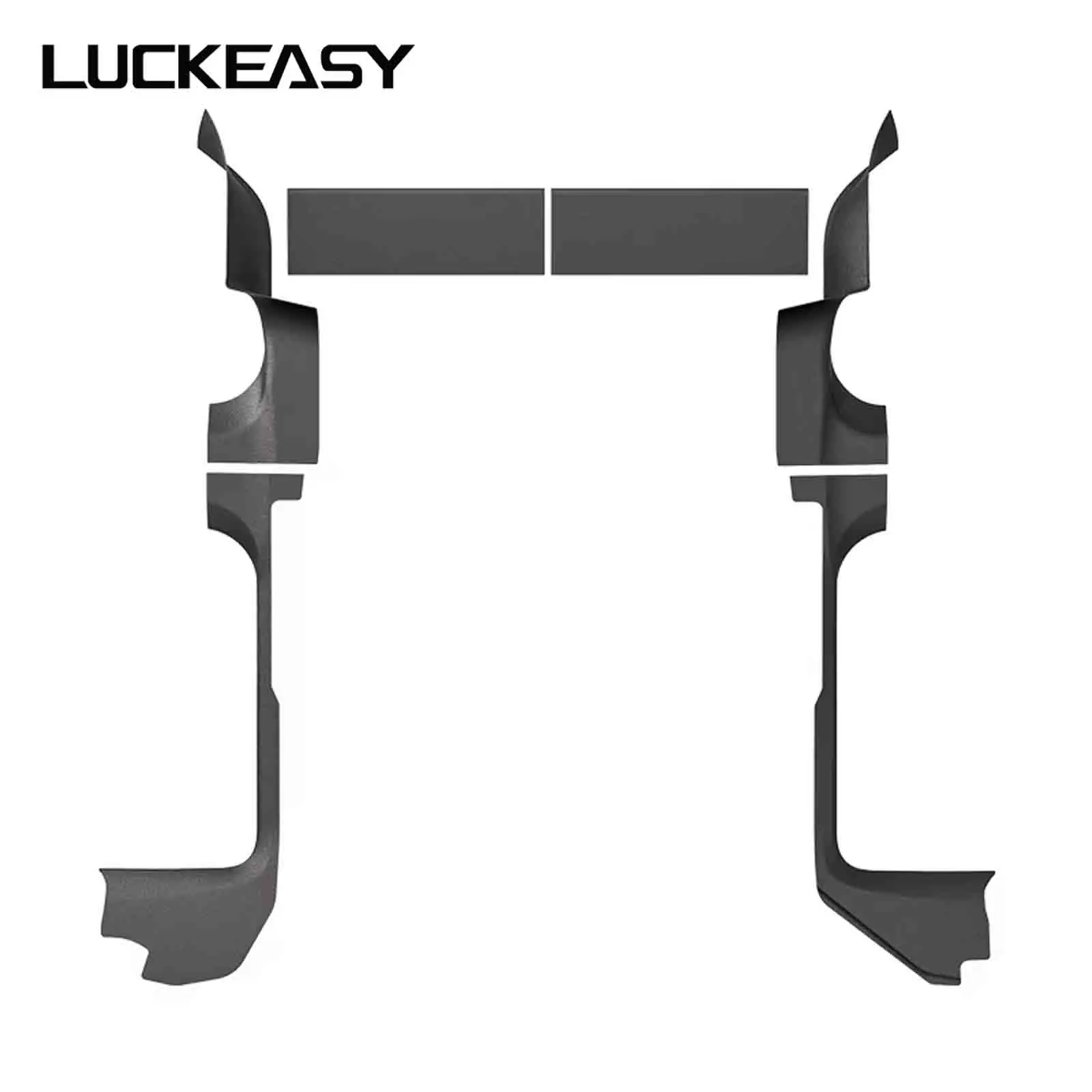 LUCKEASY Left Drive for Tesla Model Y Launch 2025 2026 Juniper Door Sill Strip Guard Protection Anti-kick Pad TPE Anti Dirt Pad