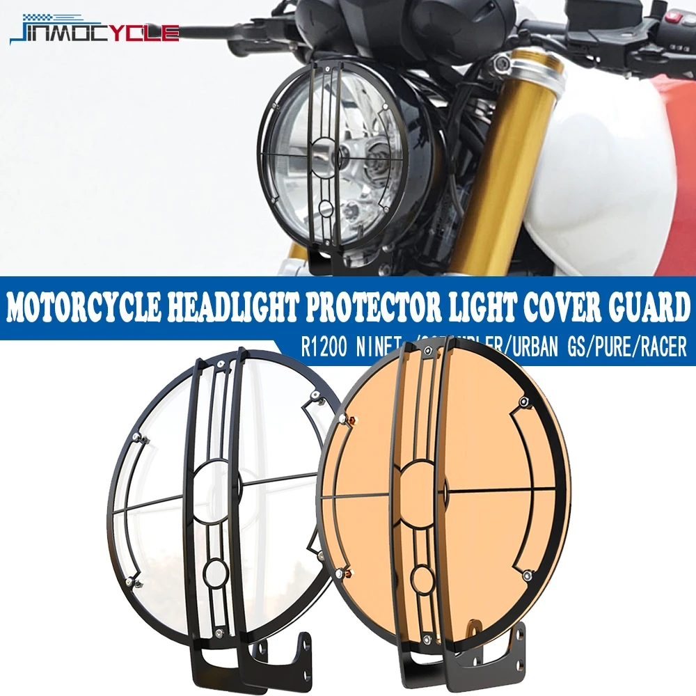 

2014-2023 Motorcycle Head Light Guard Grill Cover Headlight Grille Protection For BMW R NINE T RNINET 9 R9T Scrambler Urban Pure