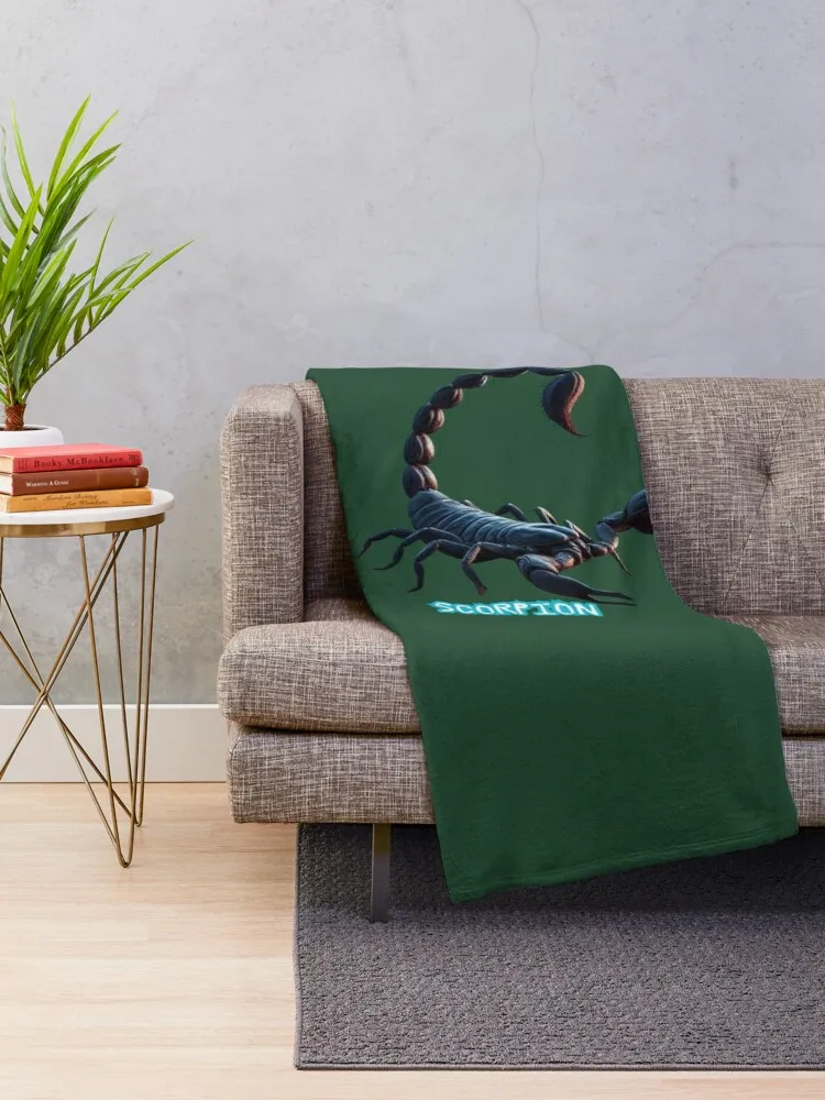 THE SCORPION Throw Blanket Sofas Hairys Stuffeds Tourist Blankets