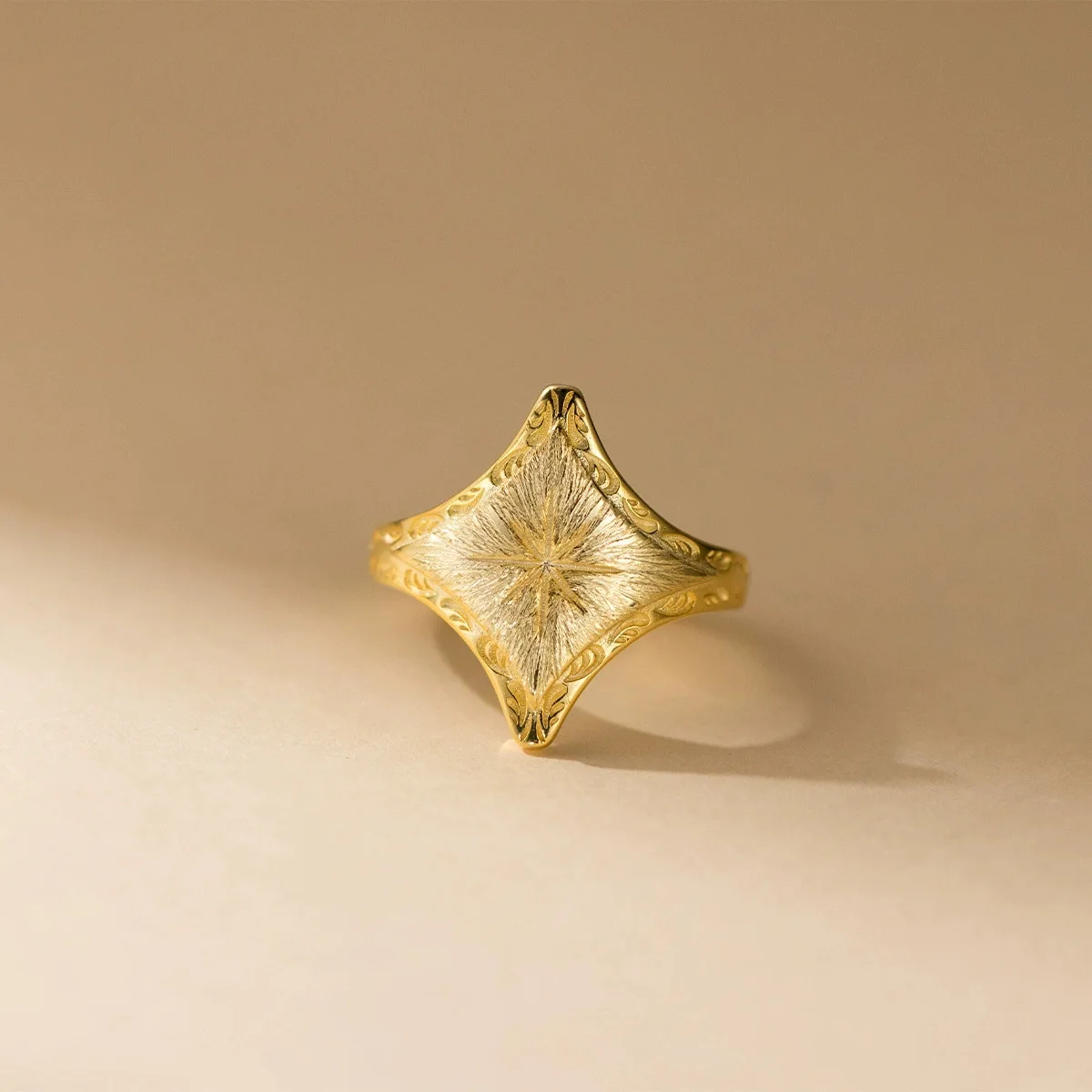 925 Sterling Silver Sanding Star Adjustable Rings For Women Couple Wedding Engagement Jewelry Wholesale Accessories Jewellery - Image 5
