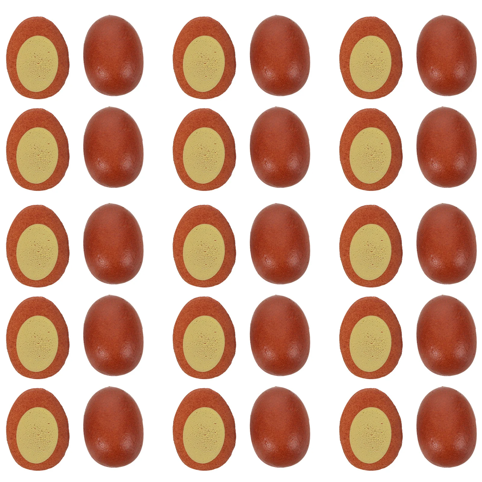 

30Pcs Faux Chicken Eggs Realistic Miniature Food for Dollhouse Kitchen Props DIY Craft Projects Faux Chicken Eggs