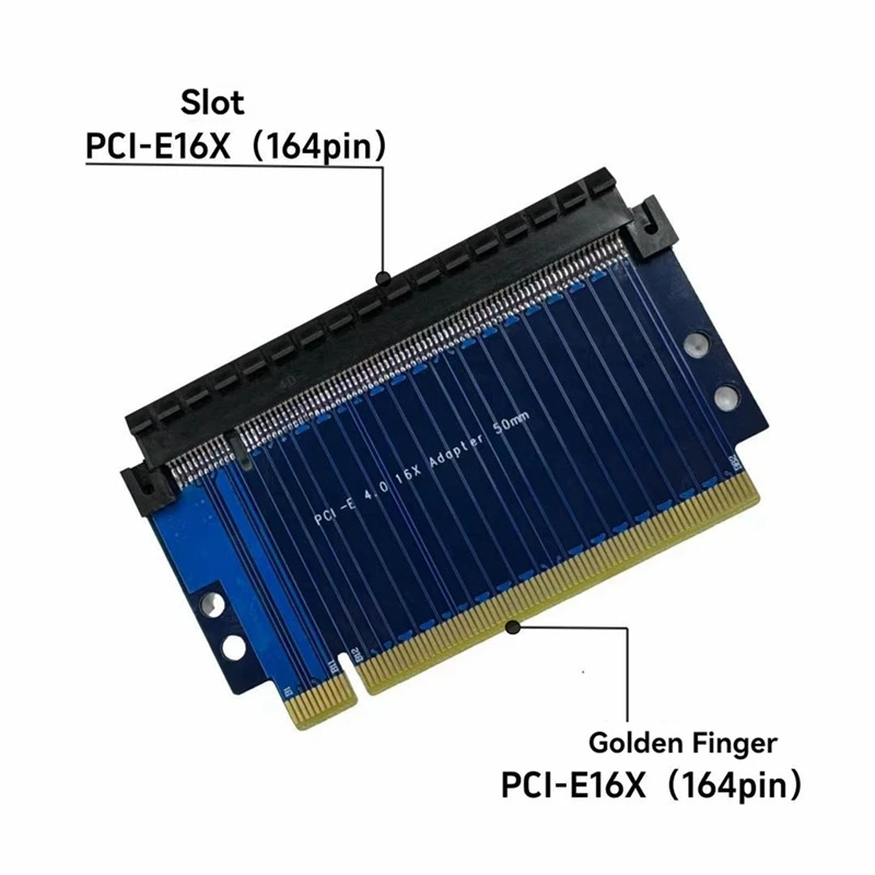 PCI Express 4.0 16X Riser Card PCI-E To PCI-E 16X Slot Connectors High Speed PCIE X16 Convert Adapter Gen4 16GT/S