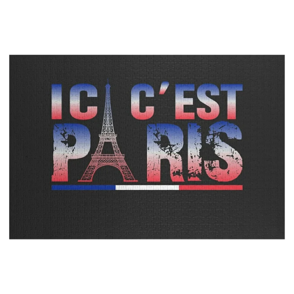 

ici c'est paris Jigsaw Puzzle Wood Animals Personalized Gift Ideas Toys For Children Puzzle