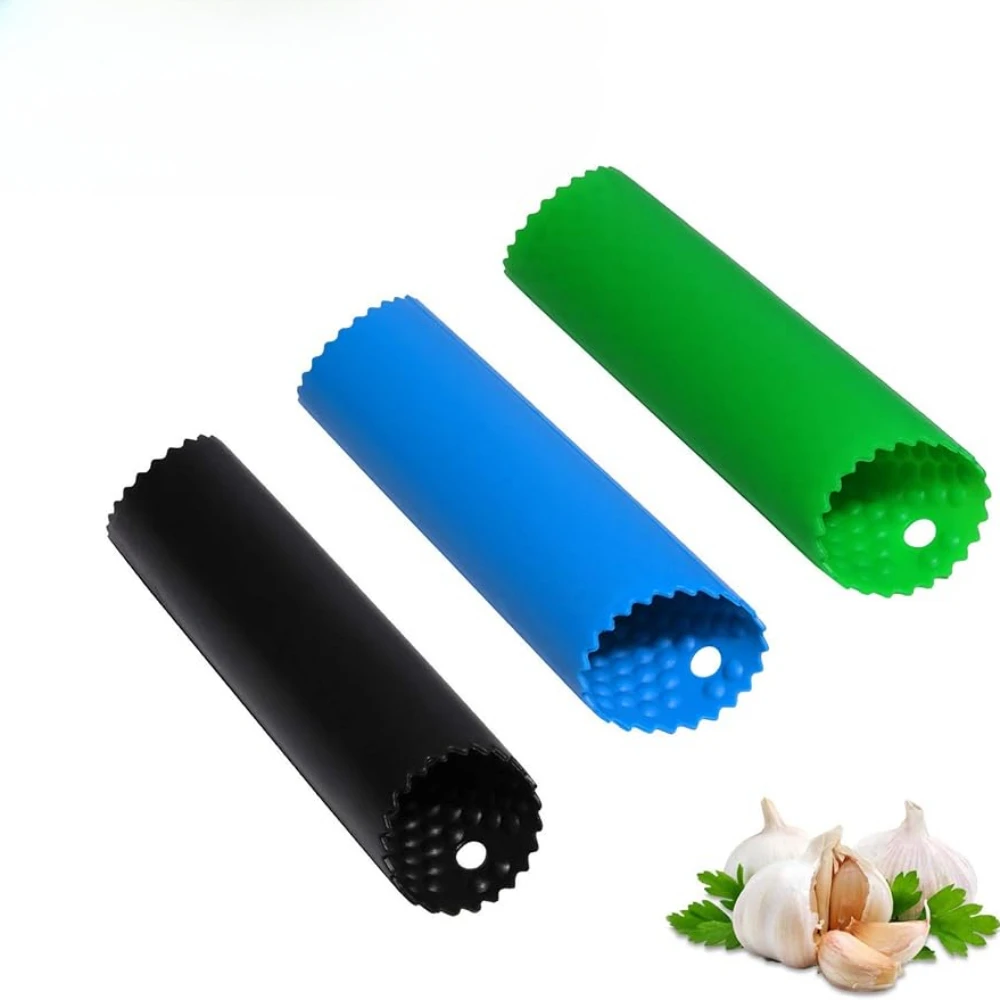 

1pc Garlic peeler Garlic peeling roller holder, silicone The roller peels garlic cloves quickly and easily