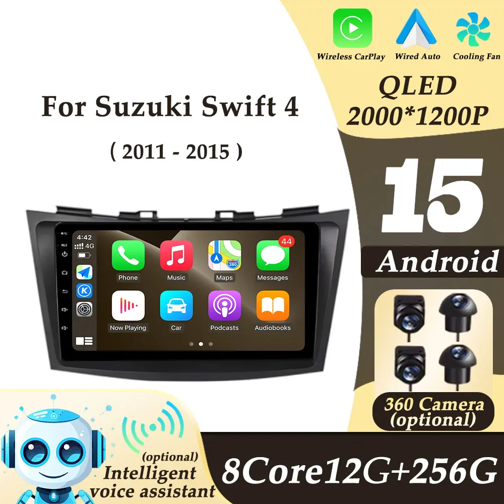 

CarPlay Android Auto для Suzuki Swift 4 2011-2015 Автомобильный радиоприемник Видео Аудио Мультимедийный плеер GPS Navi Разделенный экран WIFI DSP No 2 din