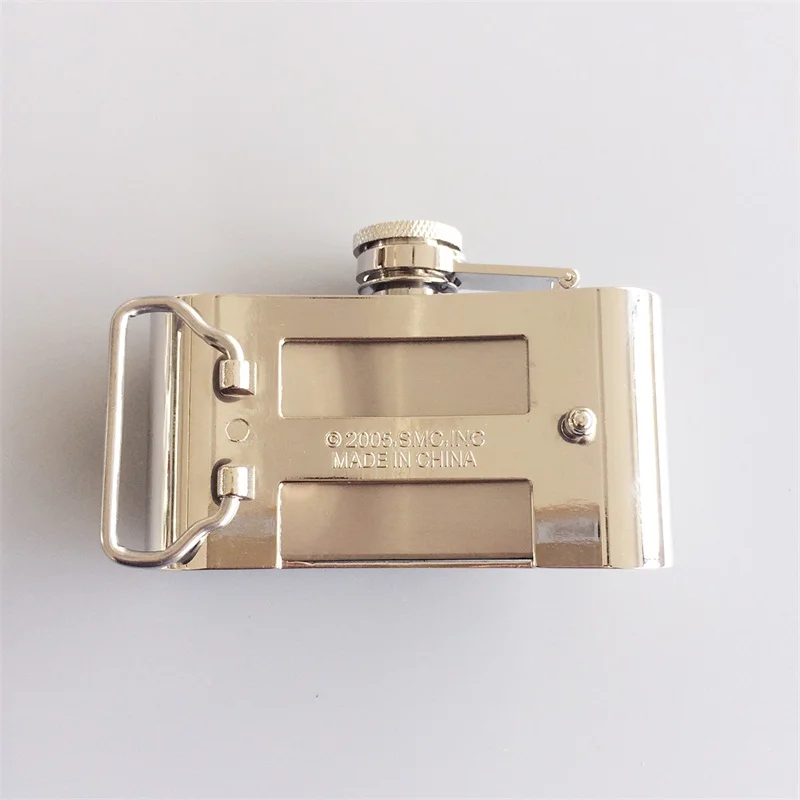 Western Star 3Oz Stainless Steel Flask Belt Buckle BUCKLE-Fl-star Pengiriman Gratis