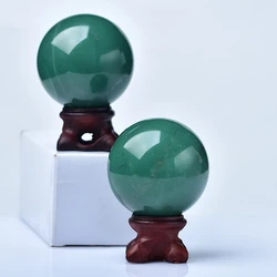 1PC Natural Aventurine Ball Polished Globe Massaging Ball Reiki Crystal Healing Stone Home Decor Exquisite Collect Souvenir Gift
