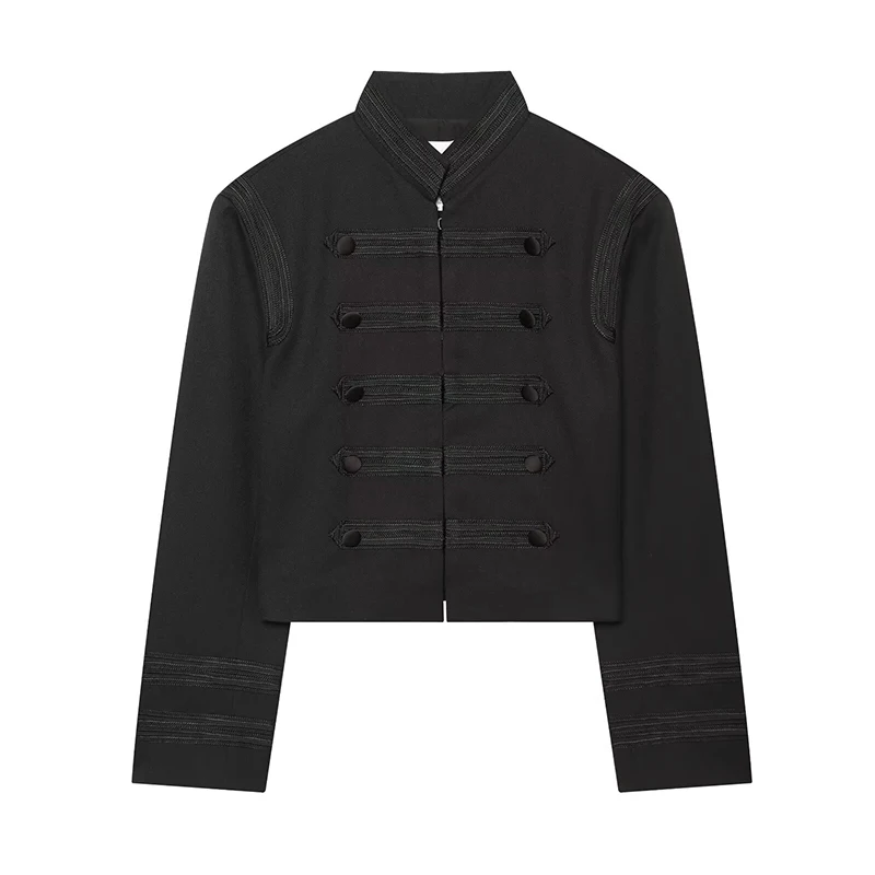 Jackets Autumn Women's 2026 New Fashion Napoleon Elegant Slim Short Women's Jacket Street Travel Chic Youth Warm Autumn Coats