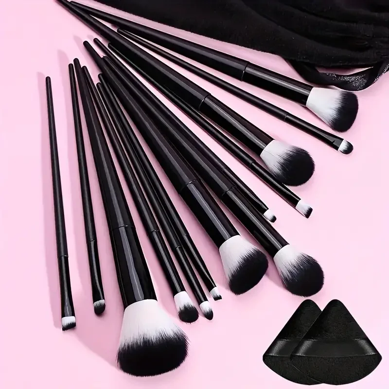 13Pcs Makeup Brushes Set Foundation Blush Eyebrow Powder Eyeshadow Kabuki Blending Concealer Soft Fluffy Female Face Makeup Tool