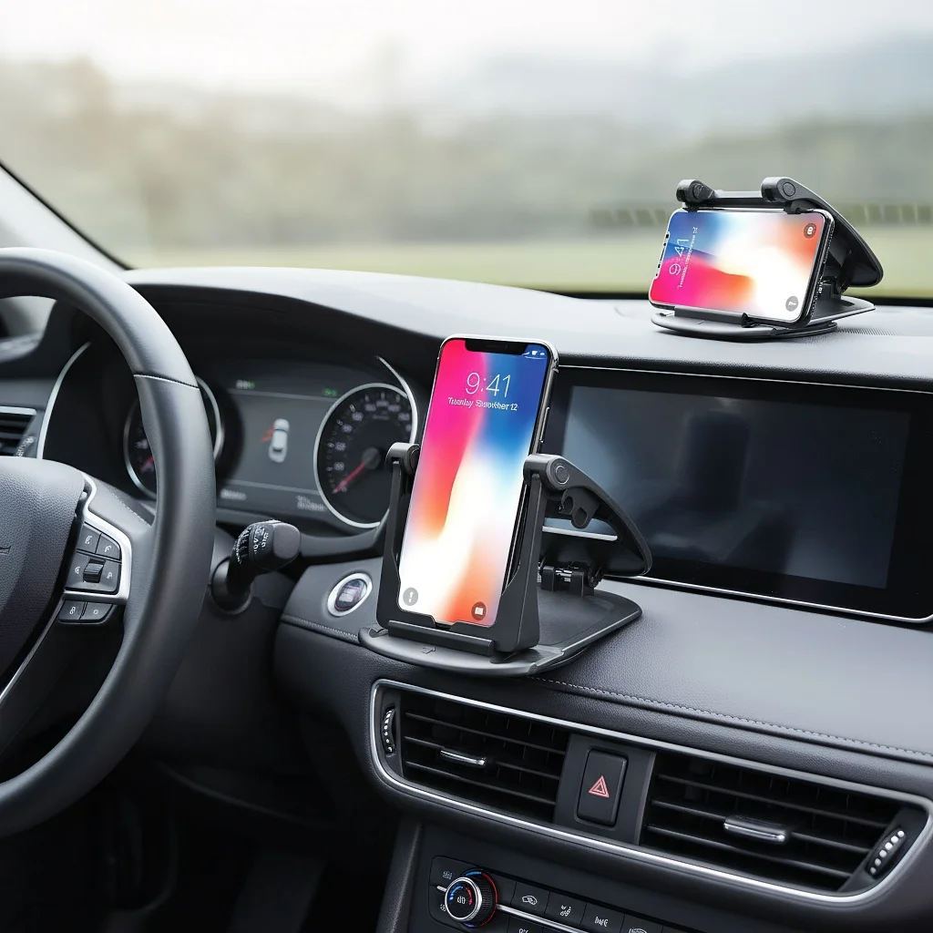 

​ ​ Модернизированный 360° ° Вращающийся автомобильный держатель для телефона — крепление на приборной панели для горизонтального и вертикального просмотра ​ ​