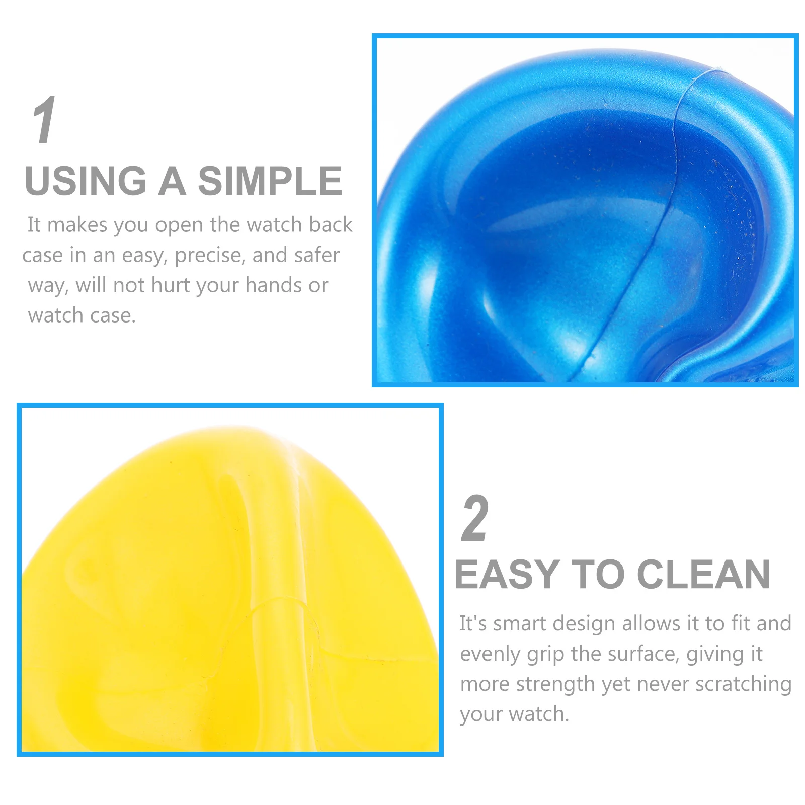 

3Pcs Watch Case Opening Balls Friction Opener Tool Precise Case Remover Screw Back Opening Silicone Balls Watch Opener