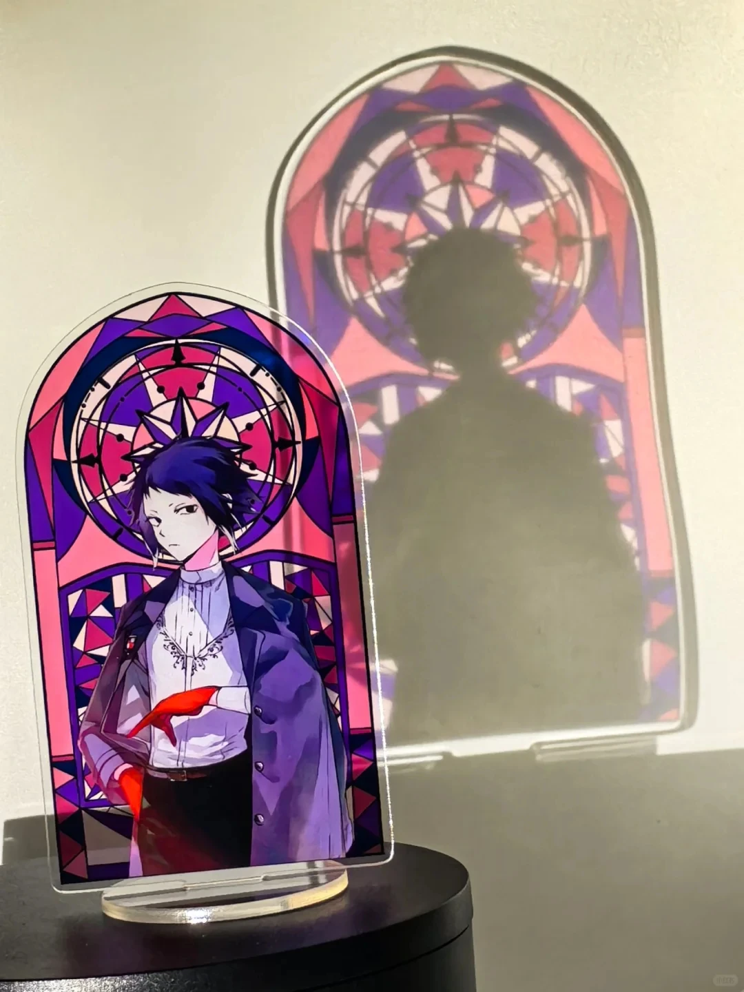 Bungo Stray Dogs Stained Window Acrylic Stand Dazai Osamu Nakahara Chuuya Figure Display Anime Goods Collection Desk Decoration