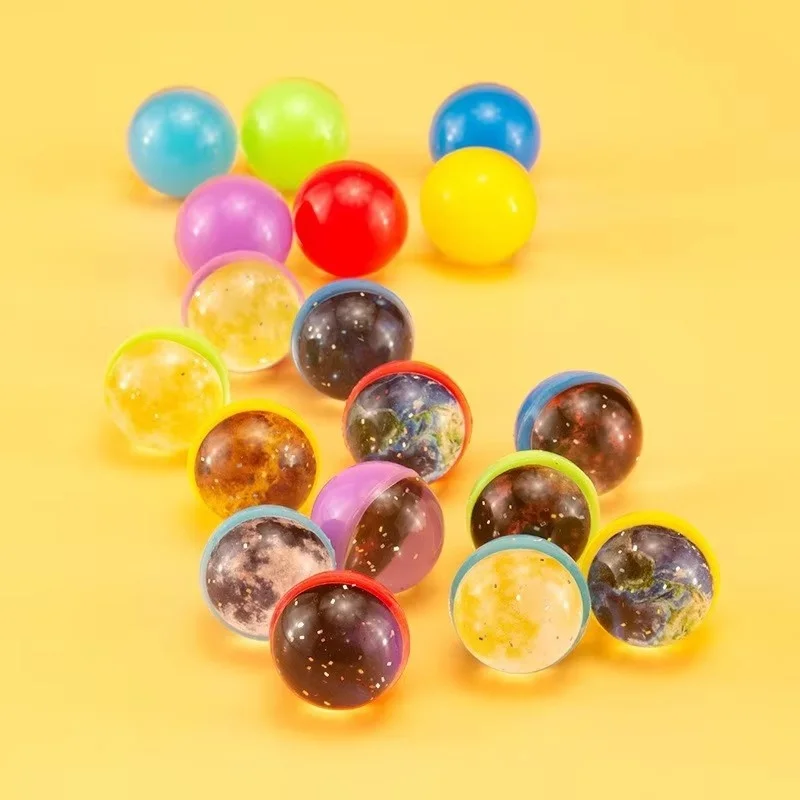 12pcs Planet Elastic Ball Children Bouncy Ball Toy Rubber Indoor And Outdoor Toys  Starry Sky Elastic Ball Juggling Jumping Ball