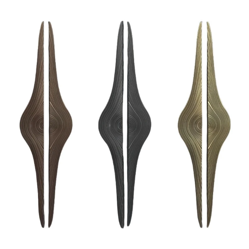 

Simple and stylish luxury hotel door handle Light luxury modern glass door handle Solid wood aluminum carving handle