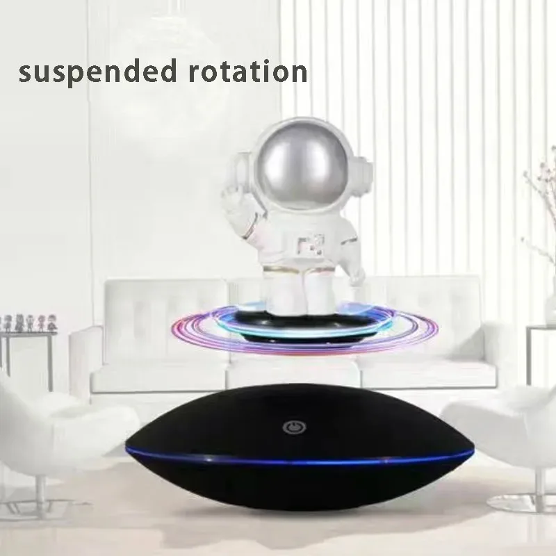 Magnetic Levitation Display Stand Creative Black Technology Ornaments 360-Degree Rotating Display Stand Birthday Gift