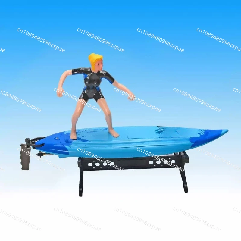 Simulated Surfboard with Surfer RC Model Remote-Controlled Surfboard with Mini Figure Includes Servo Accessories
