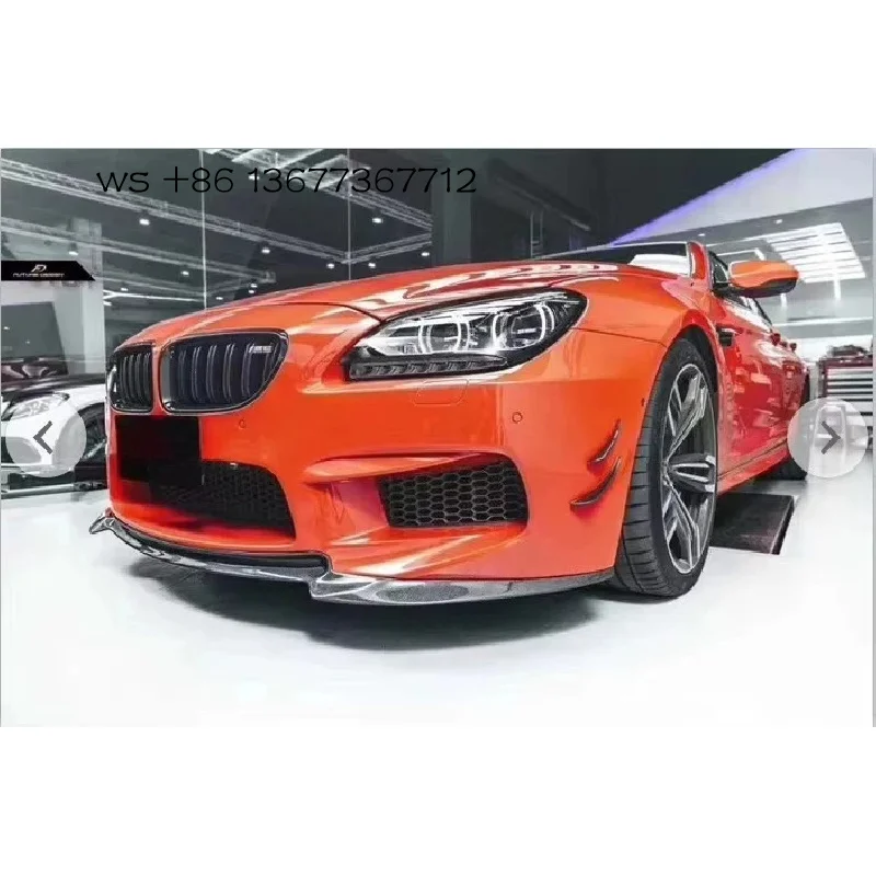 

Auto parts bumper M6 V style carbon fiber front lip F06 F12 F13