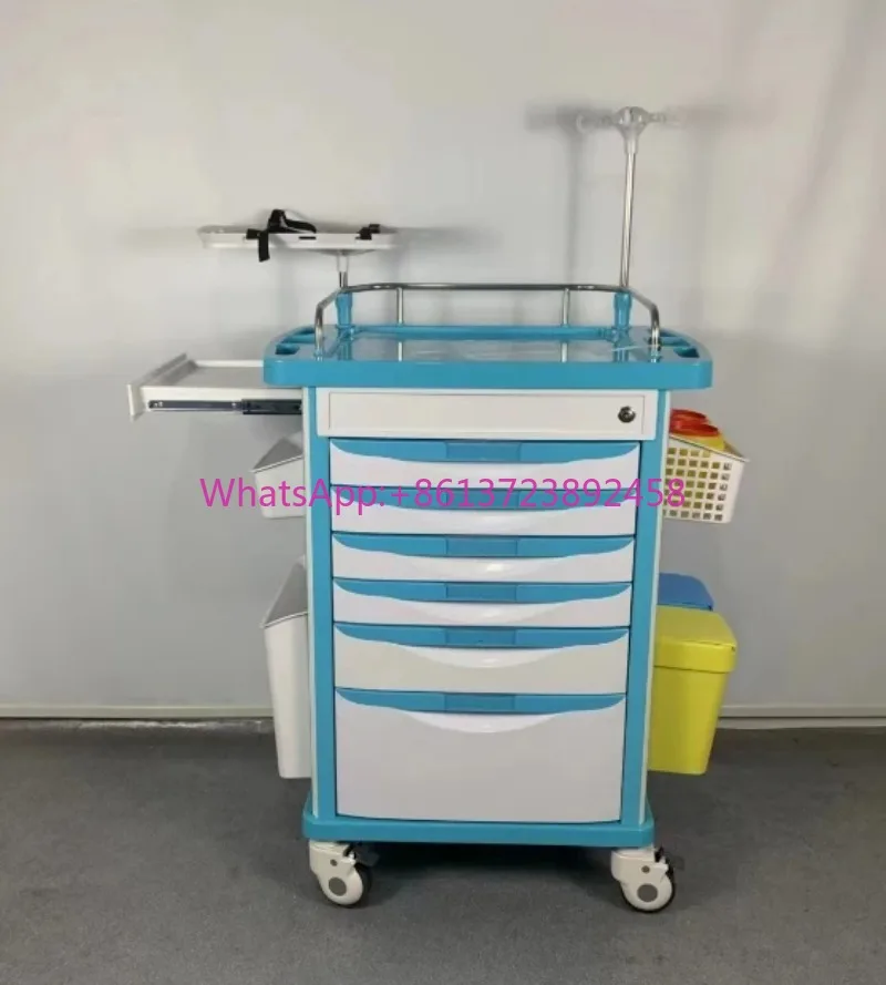 Hospital ABS medical emergency trolley hospital drug cart