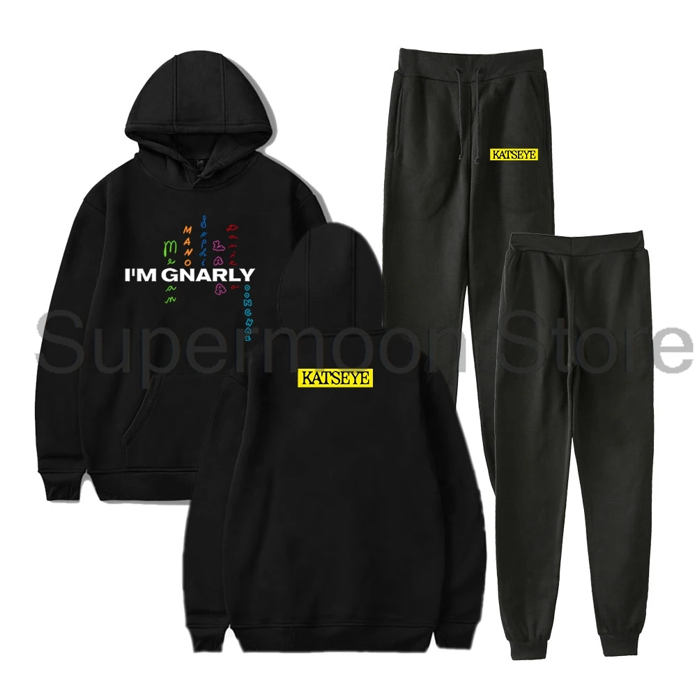 Conjunto de duas peças Kpop Katseye Gnarly: moletons, calças de jogging, camisolas e calças de treino, para homens e mulheres.