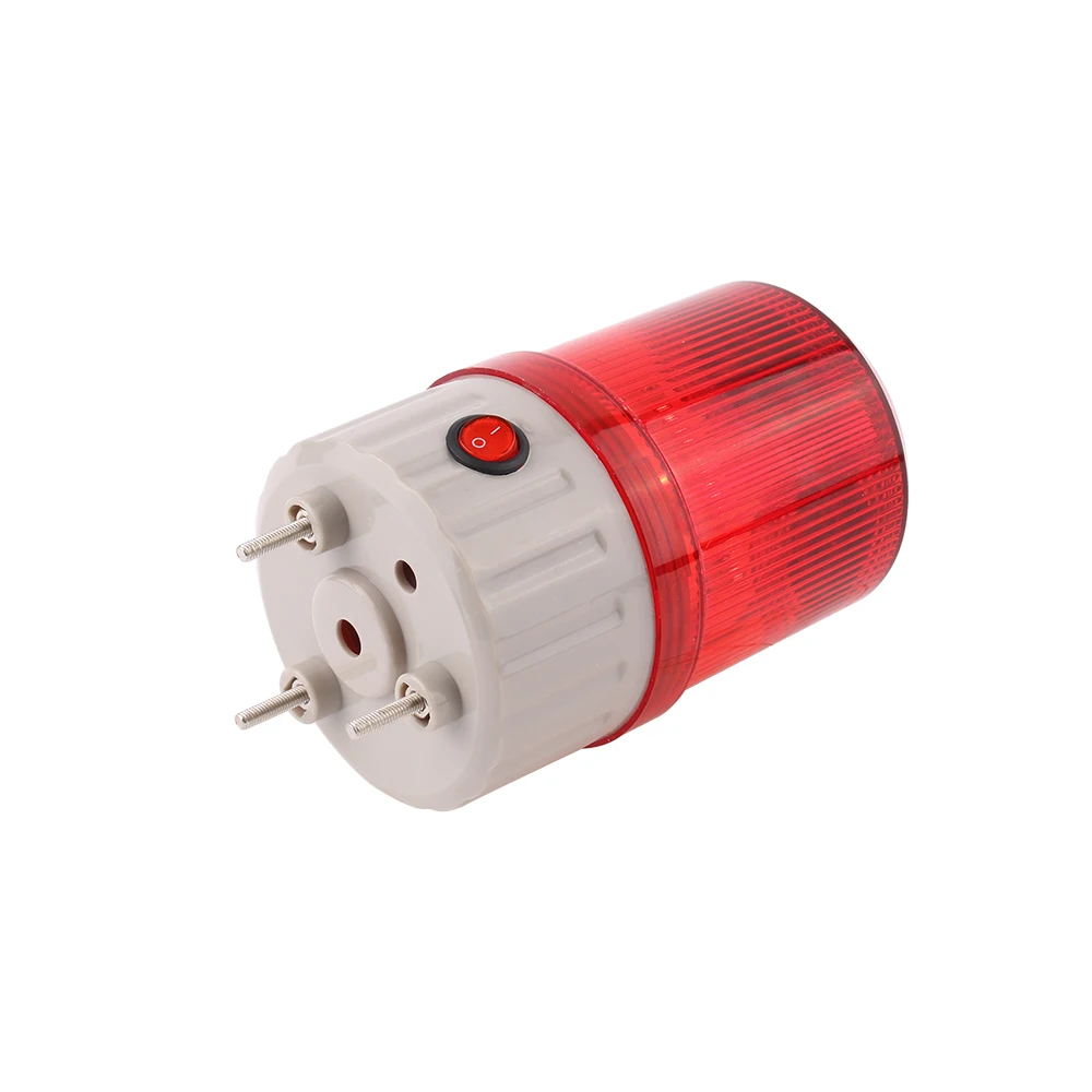 Solar Energy Signal Warning light Indicator Red LED Security Alarm Flashing light without sound