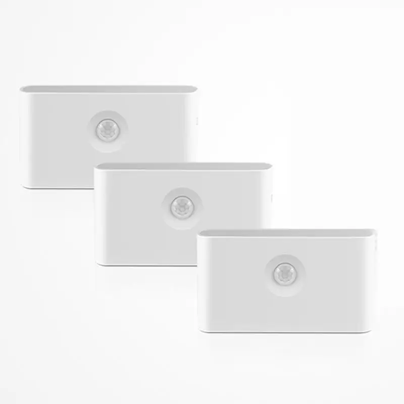 USB rechargeable wireless linkage induction motion sensor LED night light home bedroom stair corridor emergency lamp