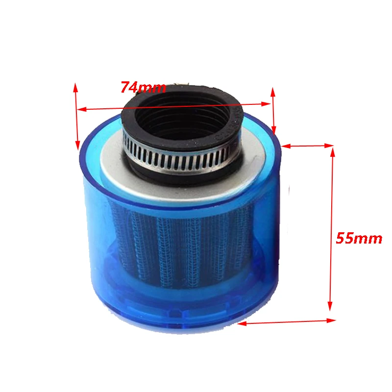 Motorcycle 35/38/42/45/48-50mm Bend Elbow/Stright WaterProof Air Filter Cleaner For 50cc-250cc ATV Pit Dirt Bike Motorbike parts