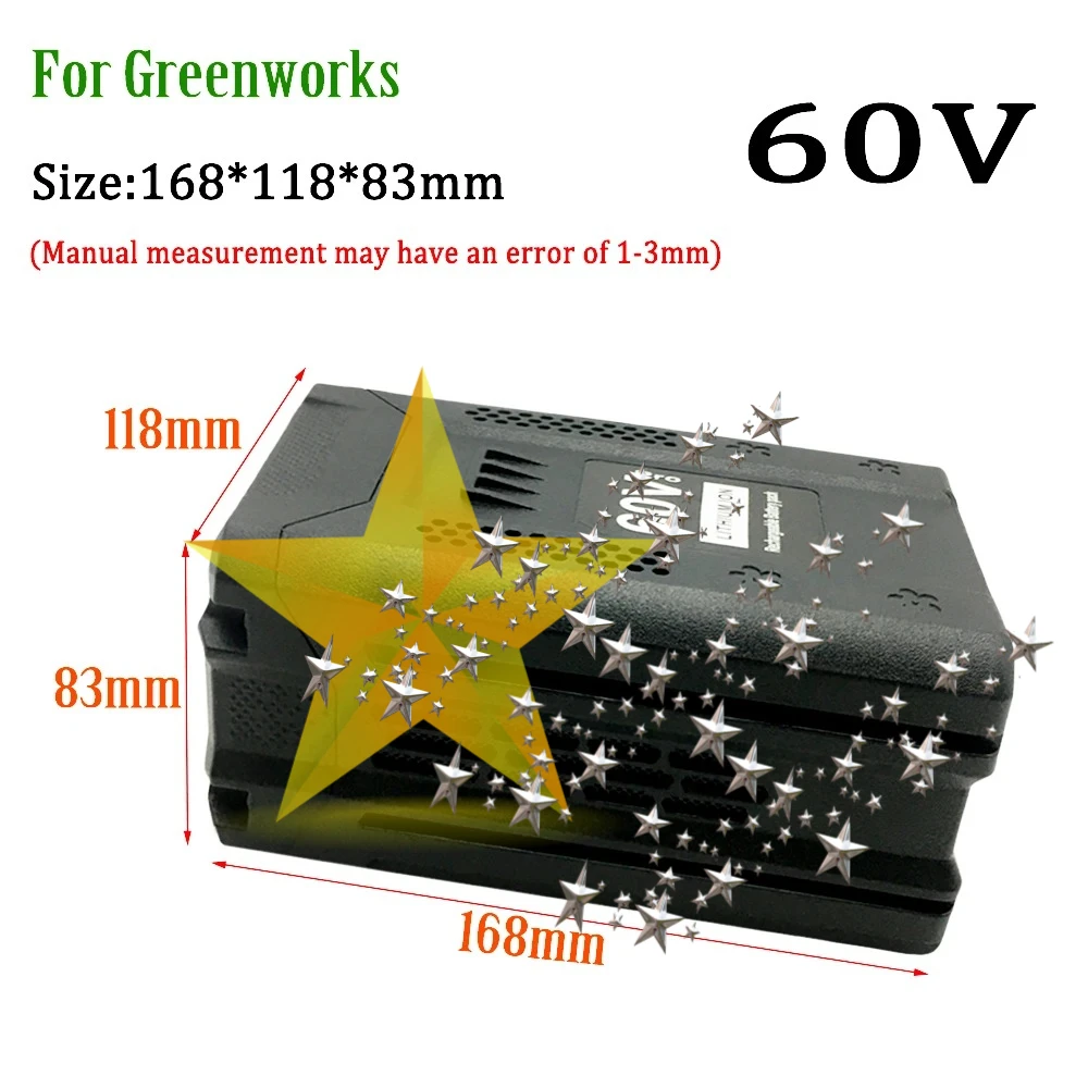 60V Applicable Greenworks 8000mAH BLF442 CSC404 CSF401/405 82CS27 82CS34 82BH22 82BD250 Power Tool Battery