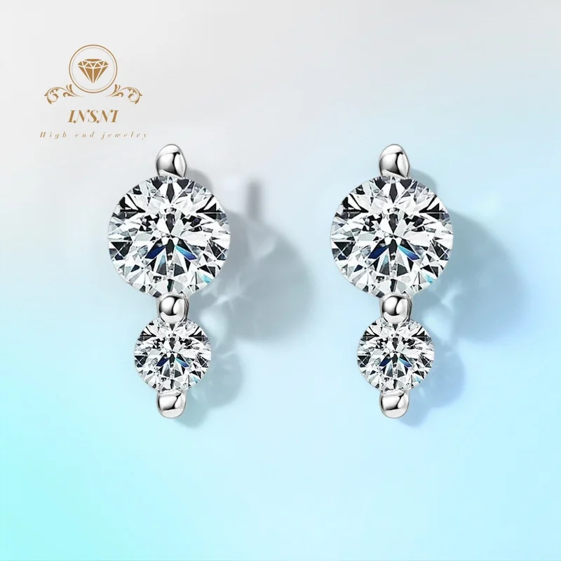 

Серебряные серьги S925 с муассанитом в форме капли, цвет D, сертифицированные, минималистичные, универсальные, легкие, для женщин, с бесплатным подарком, ювелирные изделия