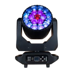 SHEHDS 2PCS 19x20W Wash Big Bees Eyes/RGBW 19X15W LED Zoom Strahl Moving Head Licht für DJ Disco Bar Nachtclub