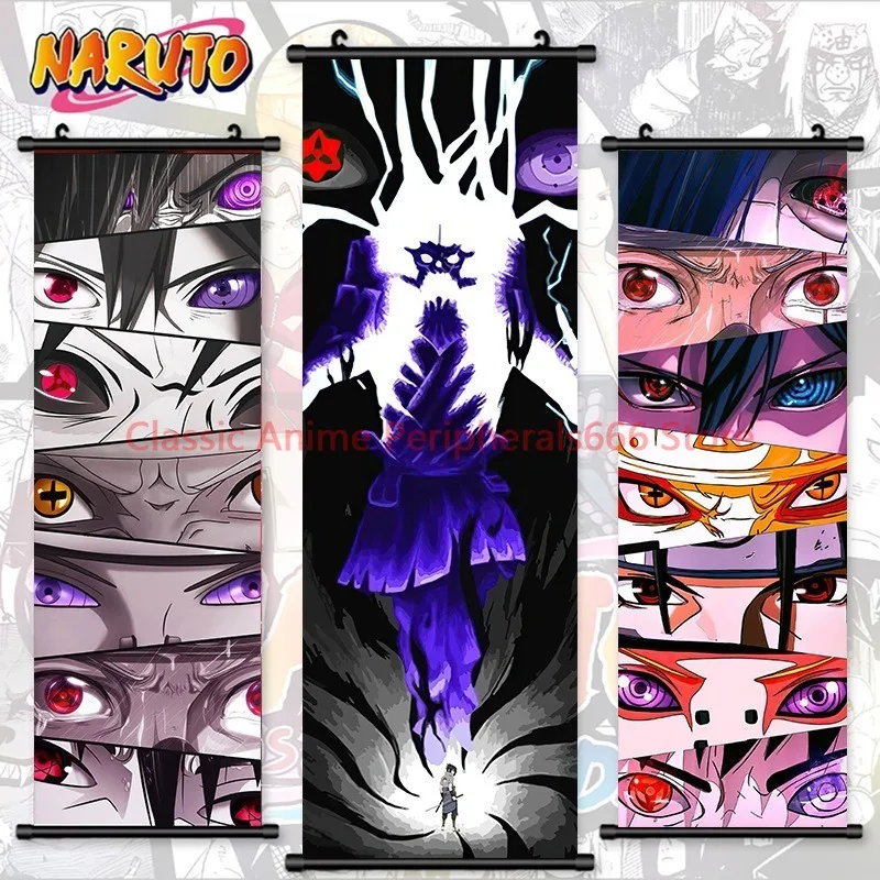 Naruto anime karakter Naruto Sasuke decoratief schilderij Kakashi muurhangend hangend schilderij