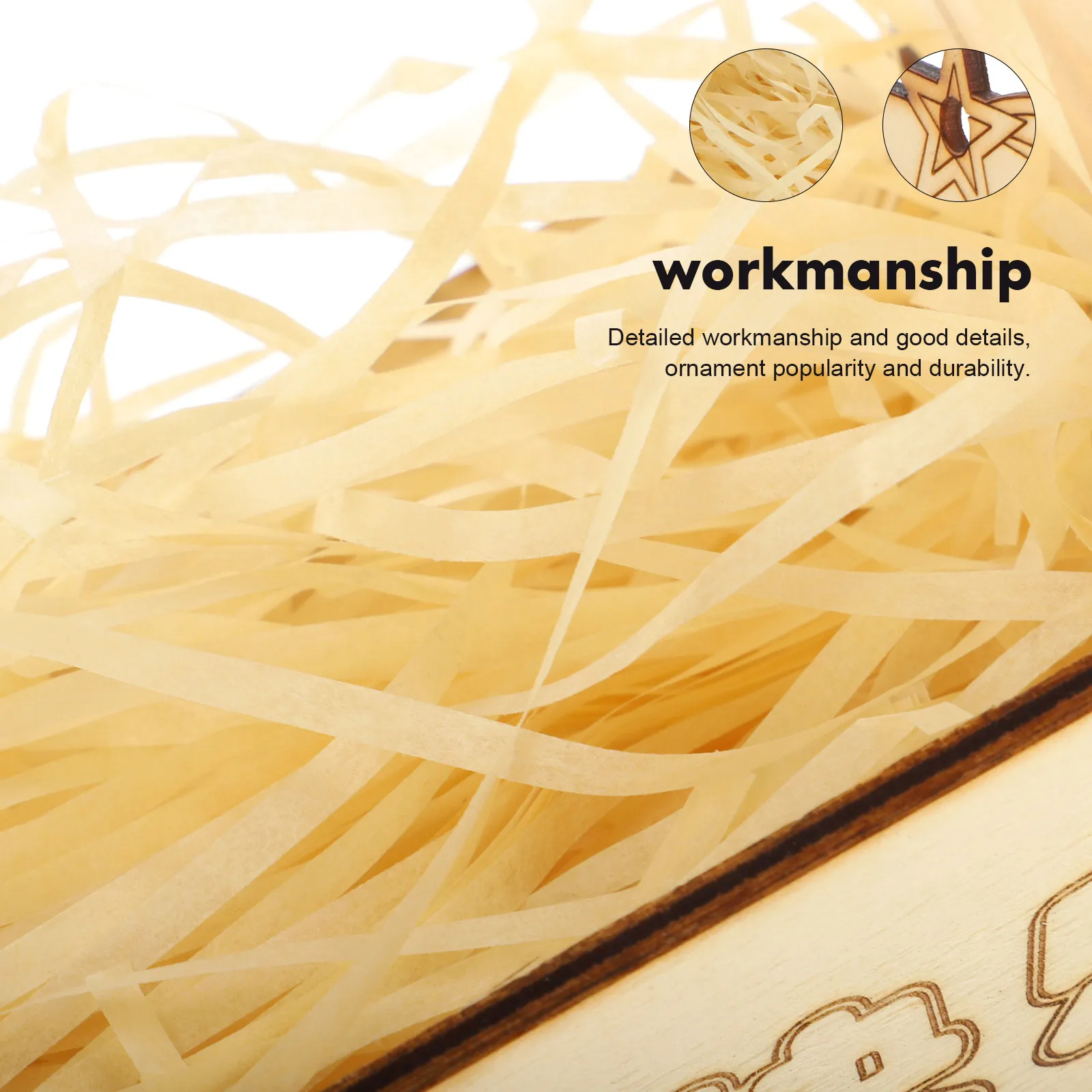 

Solid Wood Mini Manger Bed Nativity Scene Decoration Jesus Manger Ornament Mini Nativity Landscape Religious Supplies