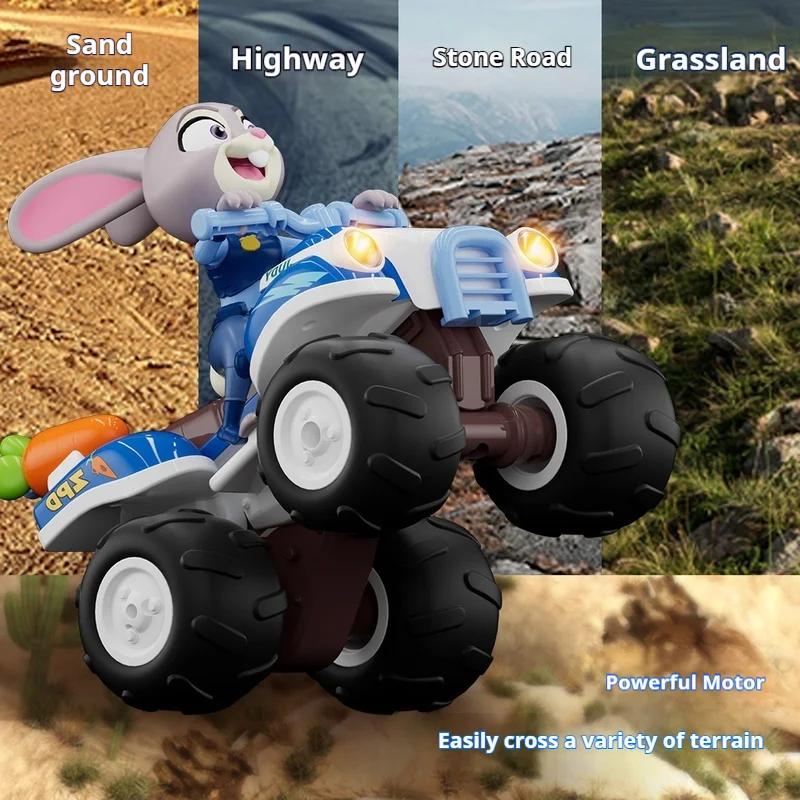 حقيقية ديزني Zootopia سيارة التحكم عن بعد حيلة سيارة الشاطئ جودي نيك لعبة أطفال على الطرق الوعرة مركبة ميكي نمط هدايا عيد الميلاد