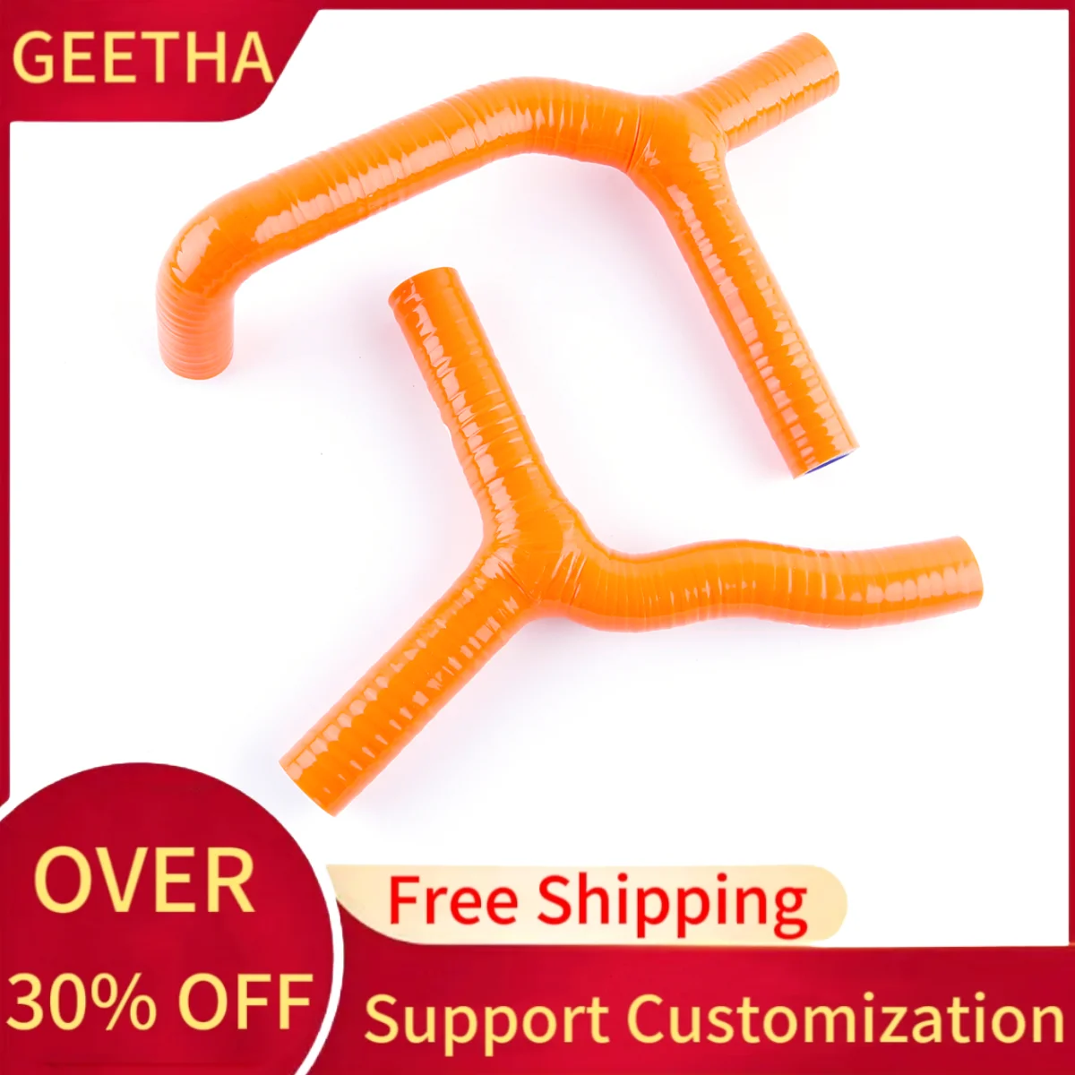 For KTM 85SX 105XC 2003-2011 85 SX 105 XC Silicone Radiator Hose Pipe Tube Kit 2003 2004 2005 2006 2007 2008 2009 2010 2011 view 2