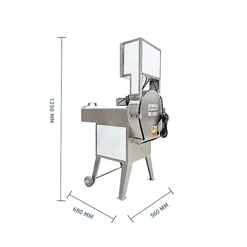 High Efficiency Conveyor Belt Cooked Meat Cutter Adjustable Thickness Cooked Beef Tripe Slicer Restaurant Processing Machine