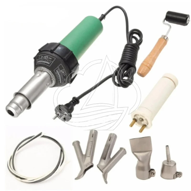 

1600W Hot Air Gun Plastic Welder with 2 Welding Nozzles & HE Welding Rods for Repair