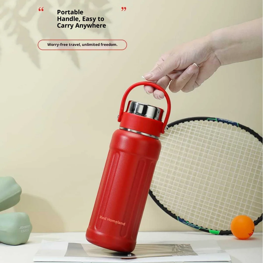 Tazza da scapolo sottovuoto, tazza d'acqua sportiva portatile portatile per esterni di grande capacità, tazza isolata in acciaio inossidabile 304