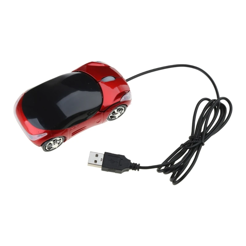 DN59 Gaming Mouse Wired Computer Parts Electronic Sports Game Mice Colorful Car Shaped Design for Playing Games 1000DPI