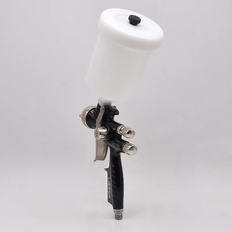 Pistol semprot udara profesional T70 1.3mm, nosel kualitas tinggi, pistol lukisan mobil, sikat udara minyak untuk mengecat mobil