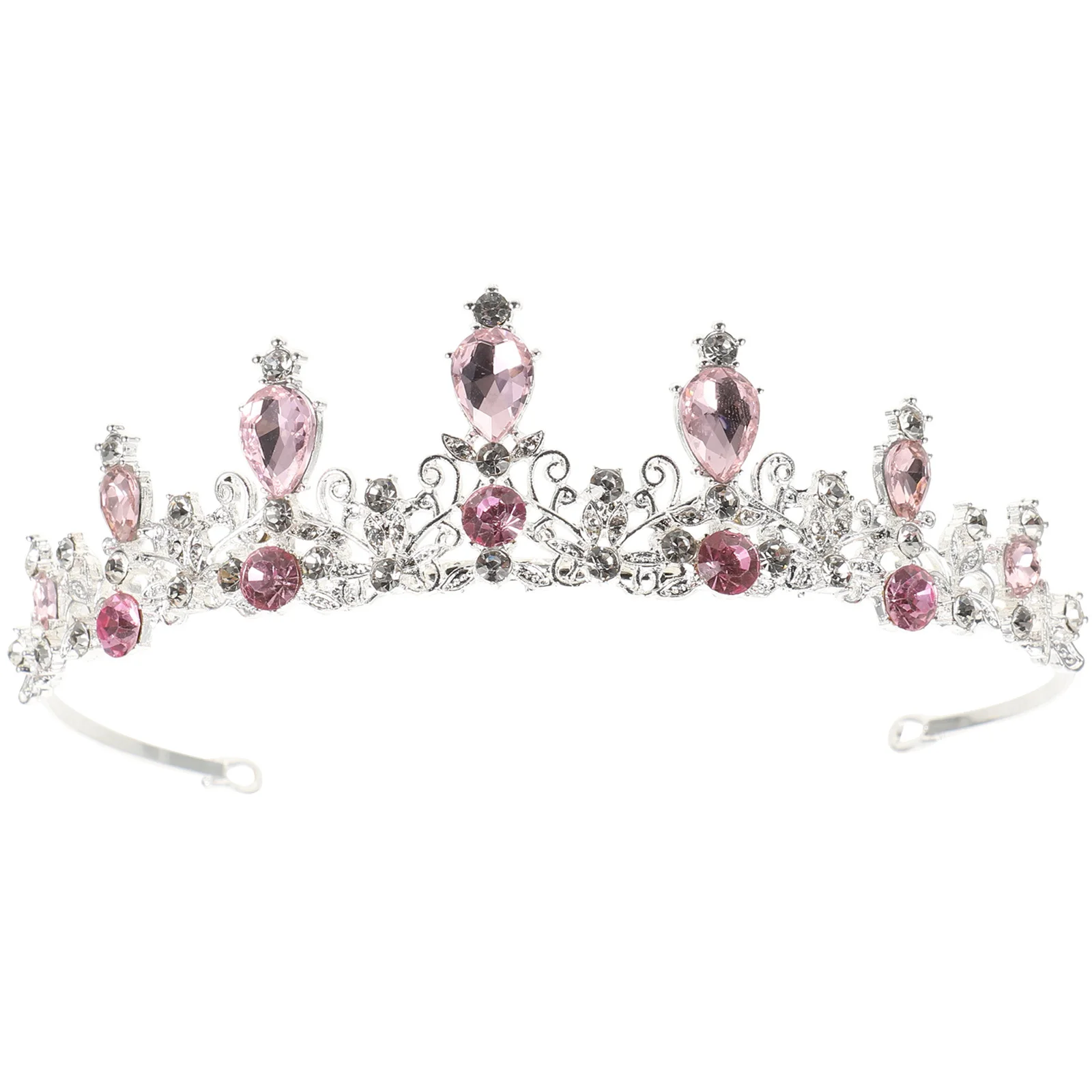 

Children Crown Bridal Hair Accessories Women Headpieces Party Wedding Rhinestone Headband Bride Headdress Tiara Elegant Simple