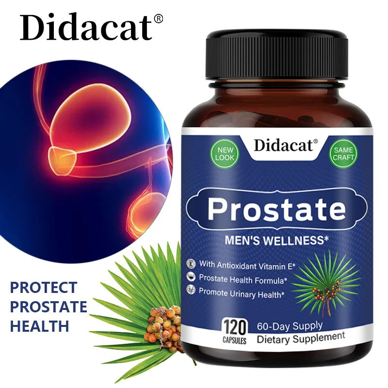 

Men’s Prostate Support Capsules with Saw Palmetto, Fruit & Herbal Extracts, Support Urinary & Daily Wellness, Reduces Hair Loss
