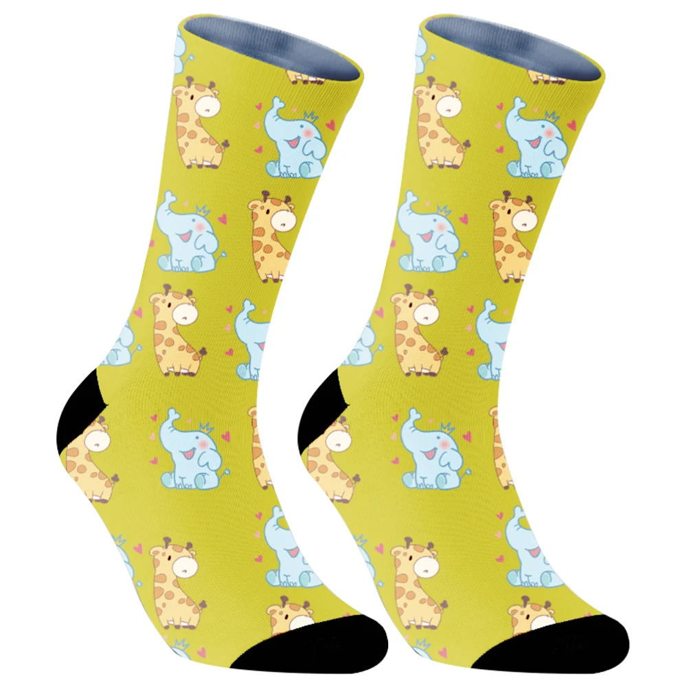 Chaussettes en coton pour Halloween, avocat, sushi, nourriture, mode, Harajuku, nouveau, art imprimé, mignon, hiver, 2024