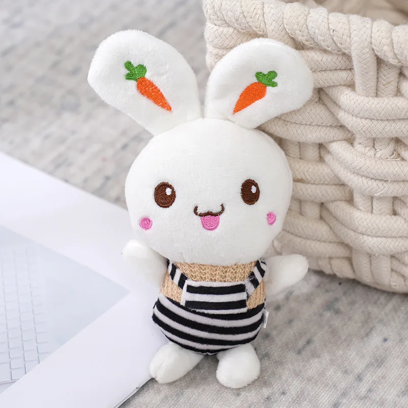 12CM peluche Backstrap Bunny Doll zainetto ciondolo bambola coppia bambola portachiavi peluche bambini regalo di compleanno bambola