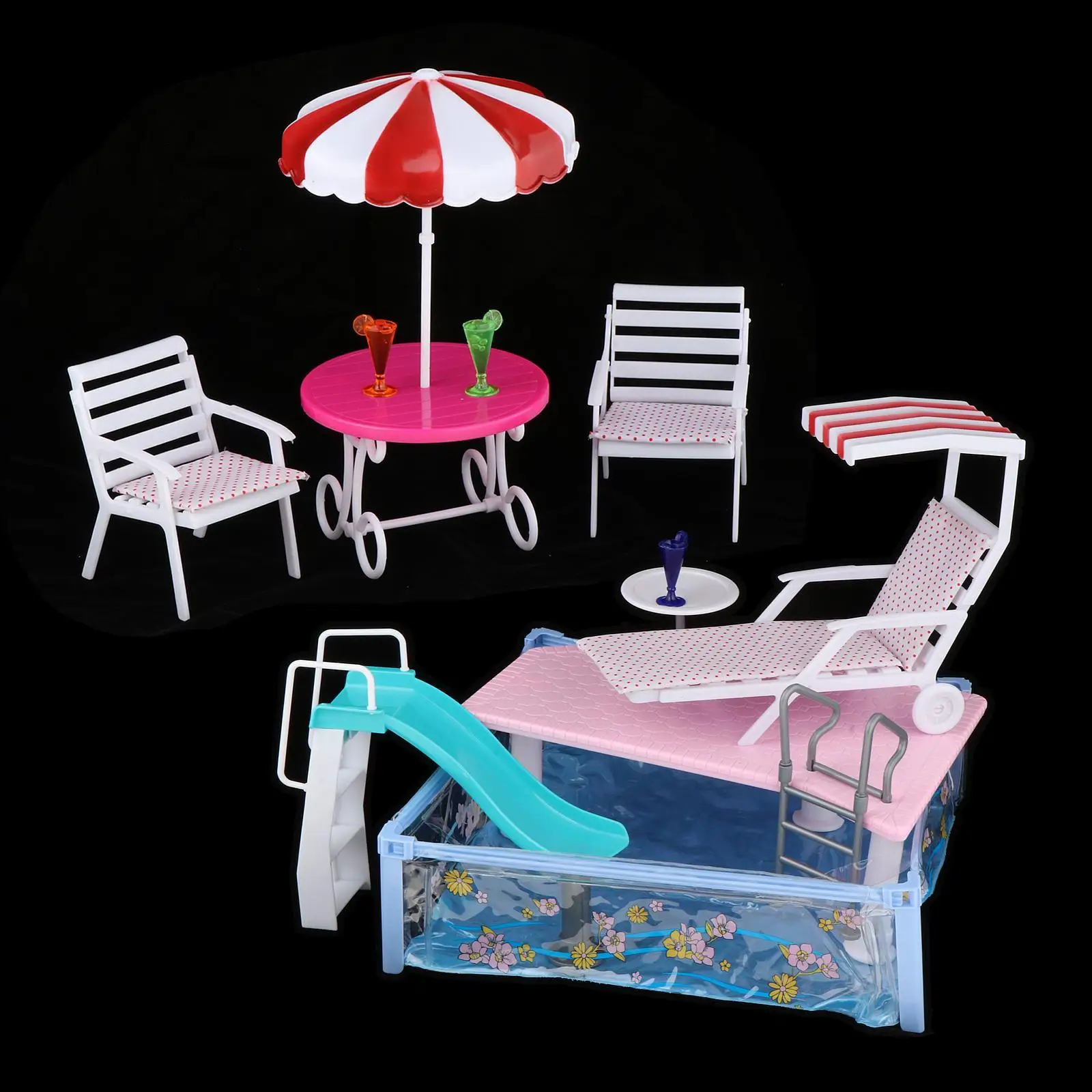 Doll Pool Set Doll Pool Accessories Birthday Gifts Photo Prop Simulation