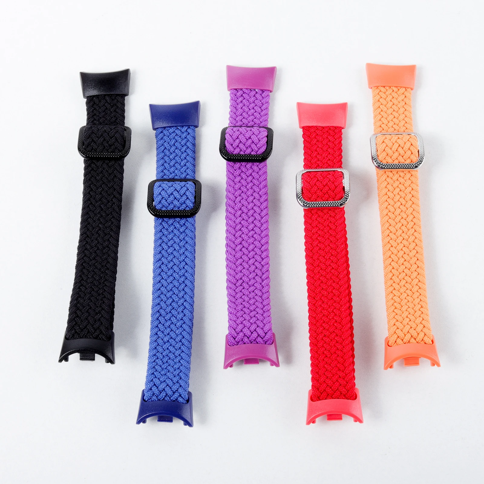 Braided Straps for Mi Band 11/10/9 Bracelet Elastic Adjustable Nylon Miband 4 5 Correas Wristband for Xiaomi Mi Band 4 3 5 6 7 8