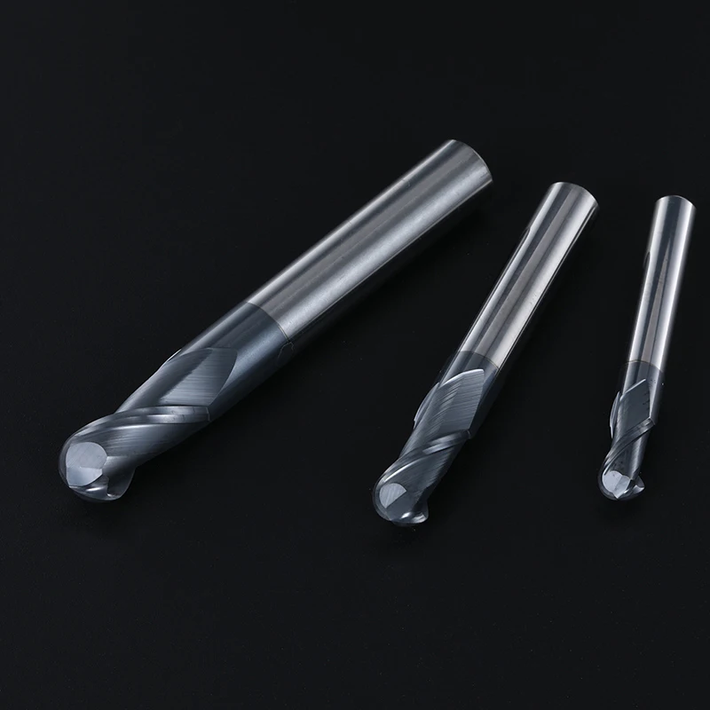 HRC50 2 Flute Ball nose end mill 2 flutes R0.5-R10 Milling Cutter Alloy Coating Tungsten Steel Tool Cnc Maching Endmills