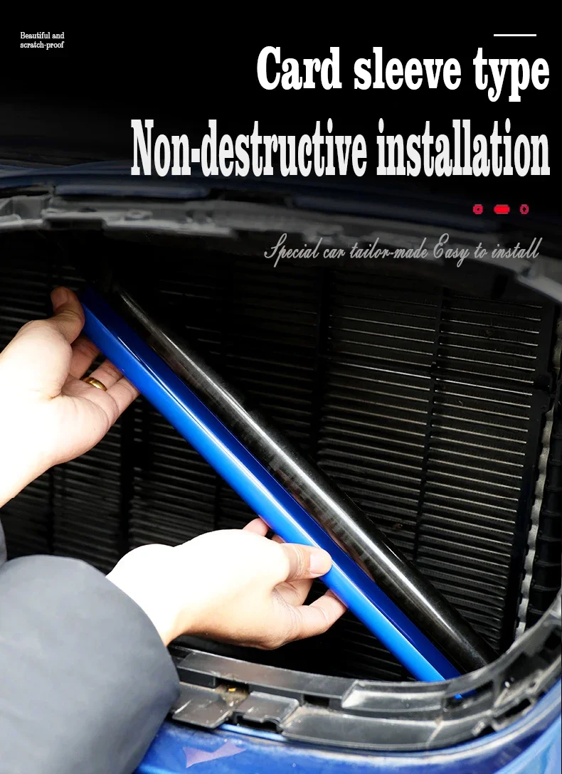 Für BMW X3 X4 X5 G05 F25 F26 G01 G02 2011 ~ 2022 Auto-Styling Frontschürze Kühlergrill Rahmen direkt Installieren Streifen Zubehör – Detail 6
