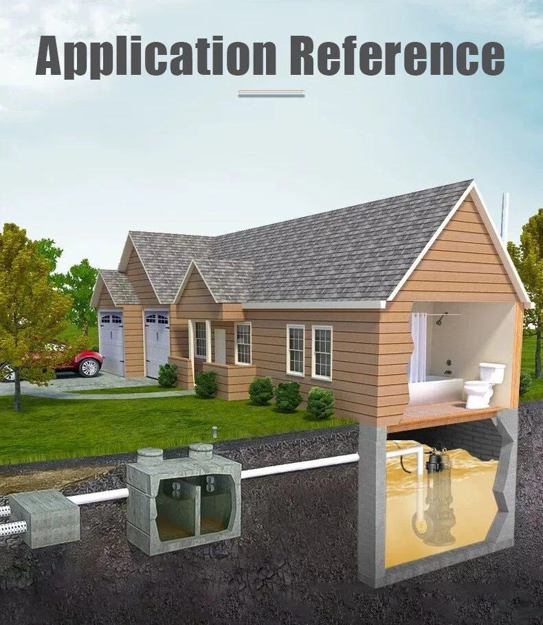 مضخة الطين المطين أفضل نوعية مضخات مياه الصرف الصحي الغاطسة Wq مضخة مياه الصرف الصحي غير انسداد للمياه القذرة