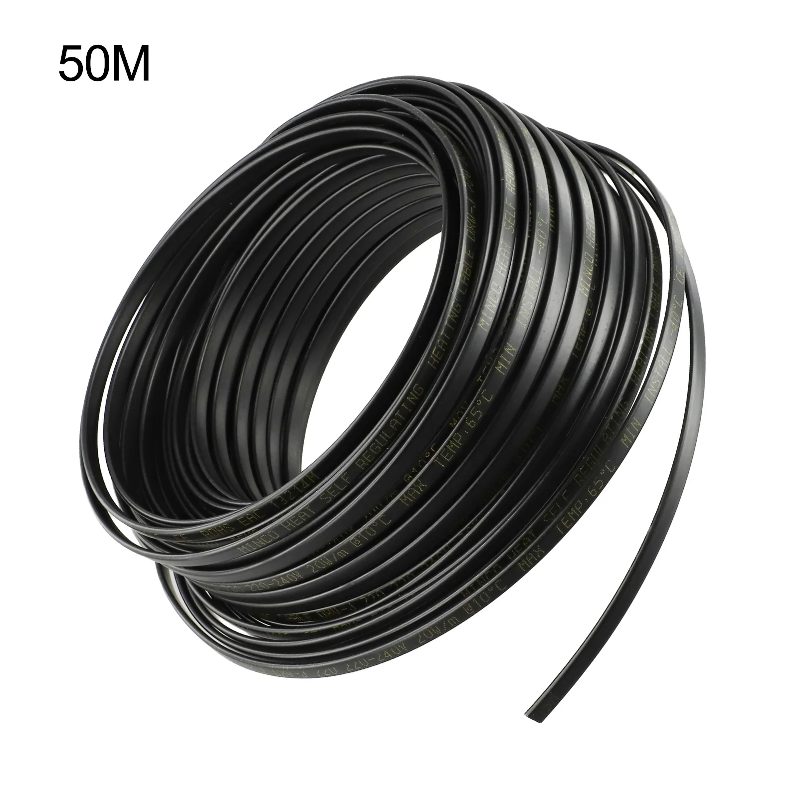 20W/M Self Regulating Heating Tape 50M Flame Retardant Deicing Cable For Water Pipe Roof Antifreeze With For Pe Sheath Tinned
